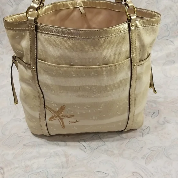 Coach Star Burst Sequin Tote🍁 - Picture 5 of 7